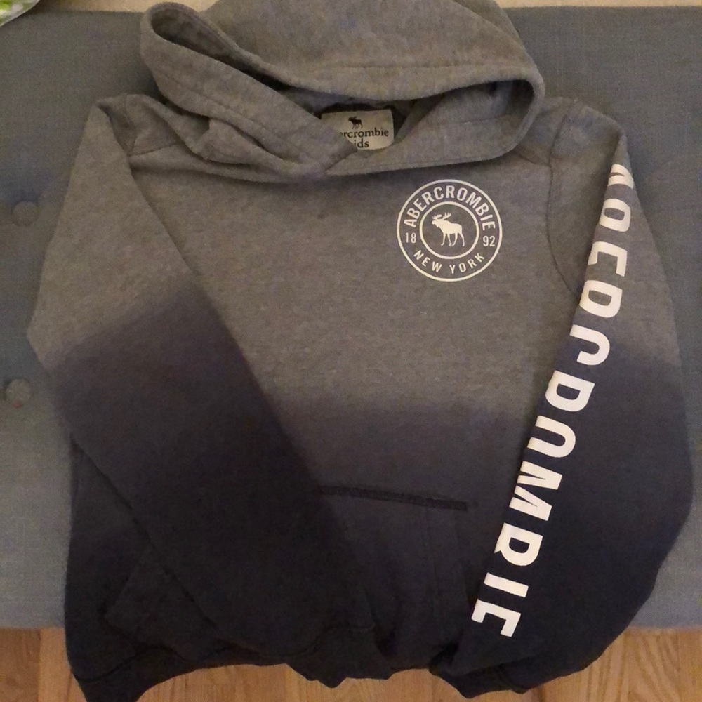 Boys Abercrombie Ombré Gray-blue Hoodie